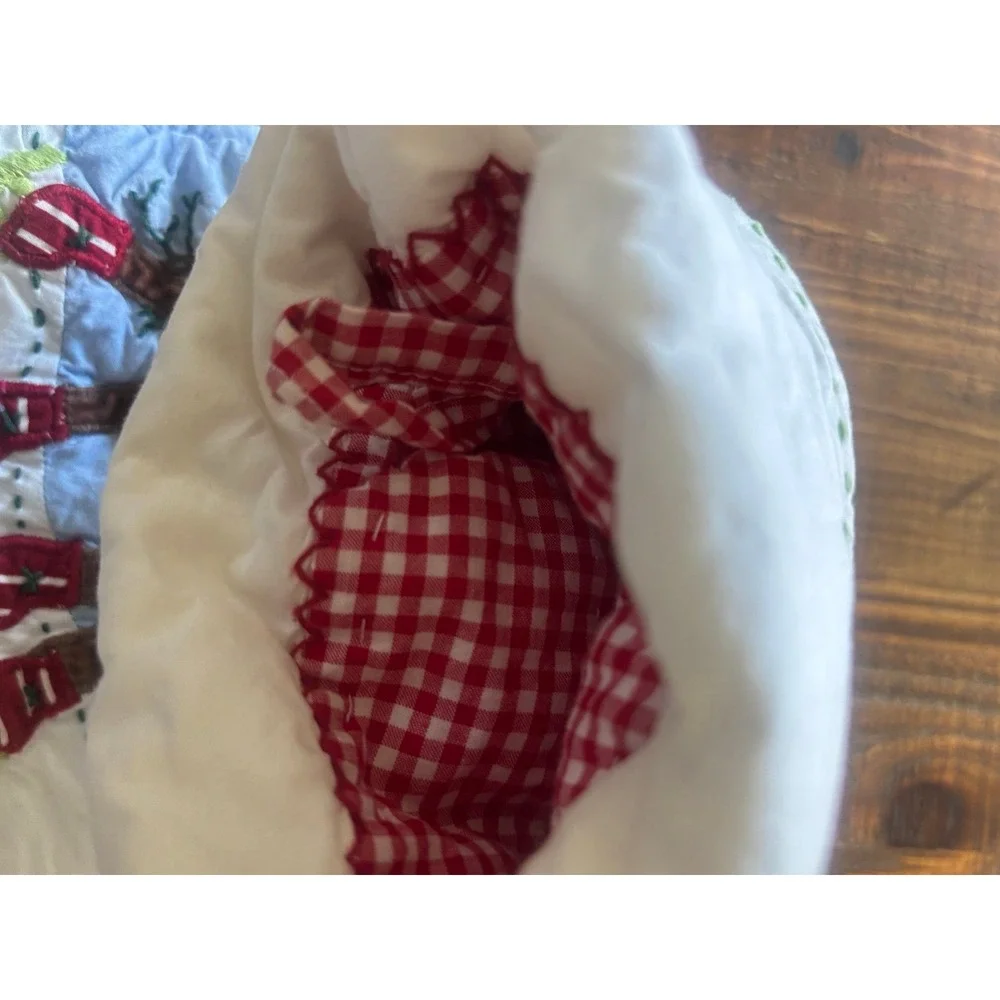 Baby's 1st ChristmasBaby's 1st Christmas Quilted Stocking Reindeer Holiday Decor